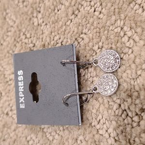 Express Steeling Silver Earrings